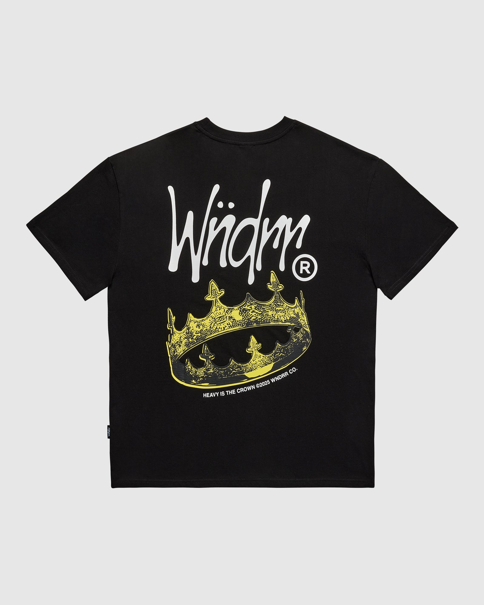 CROWN BOX FIT TEE - BLACK