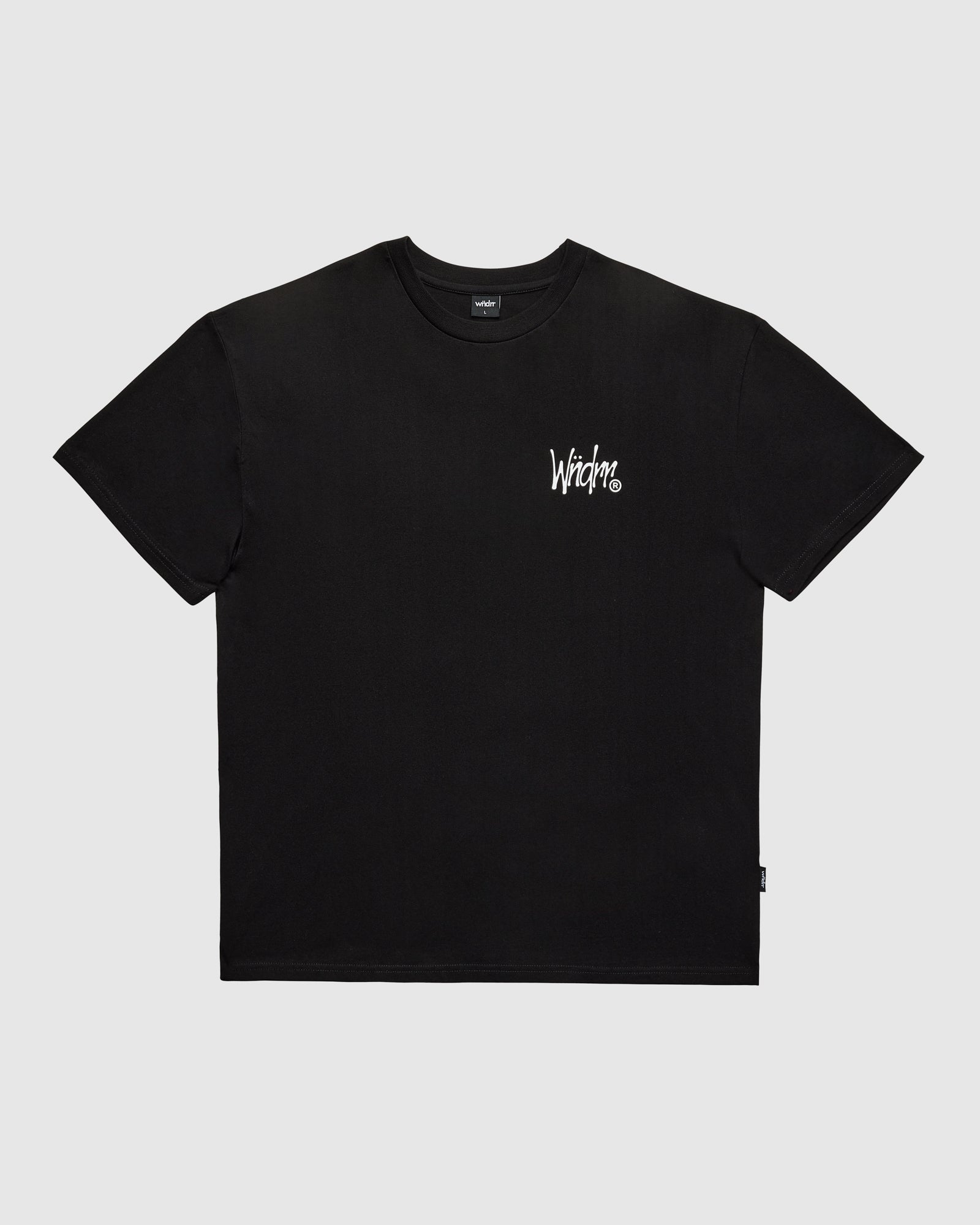 CROWN BOX FIT TEE - BLACK