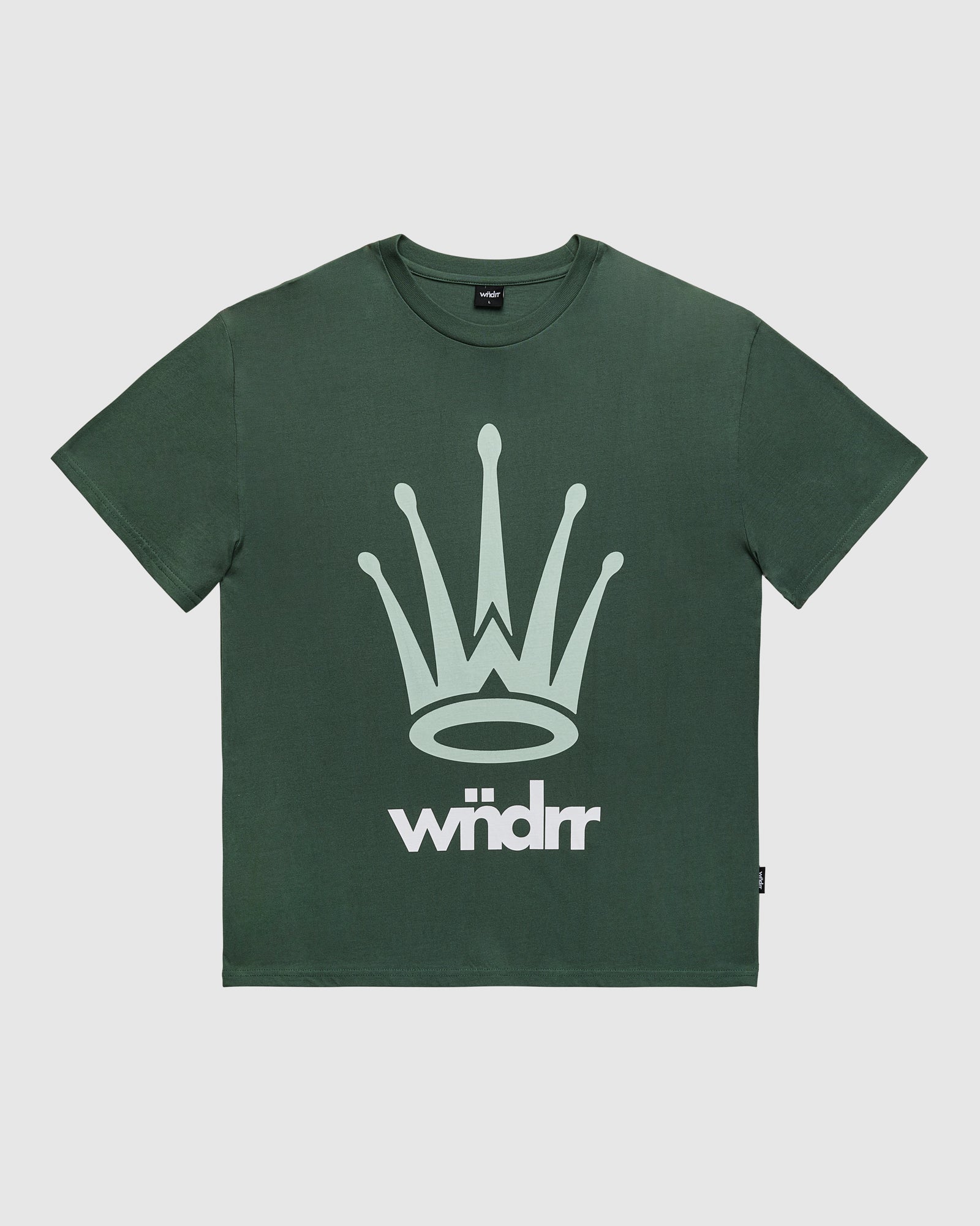 CREST BOX FIT TEE - DARK GREEN