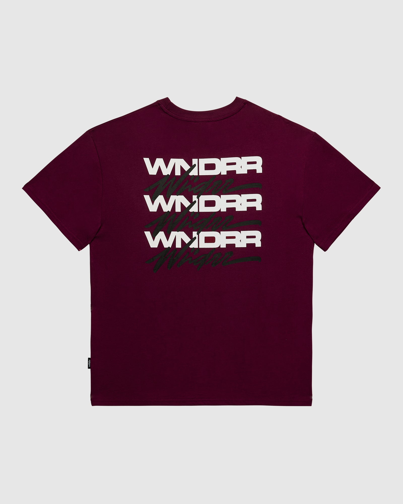 HEX BOX FIT TEE - BLOOD RED