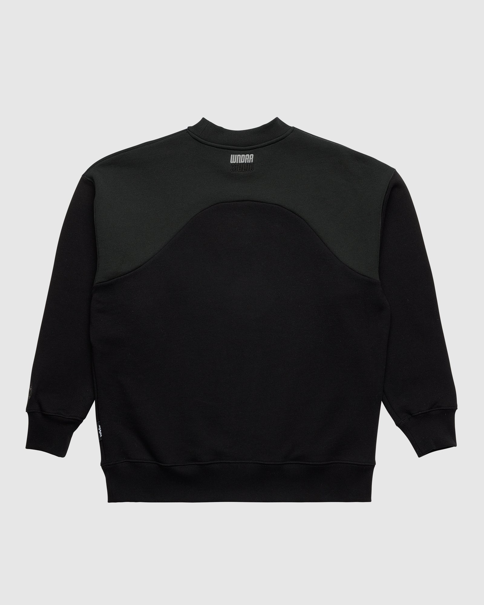 LIMITZ PANEL CREW SWEAT - BLACK