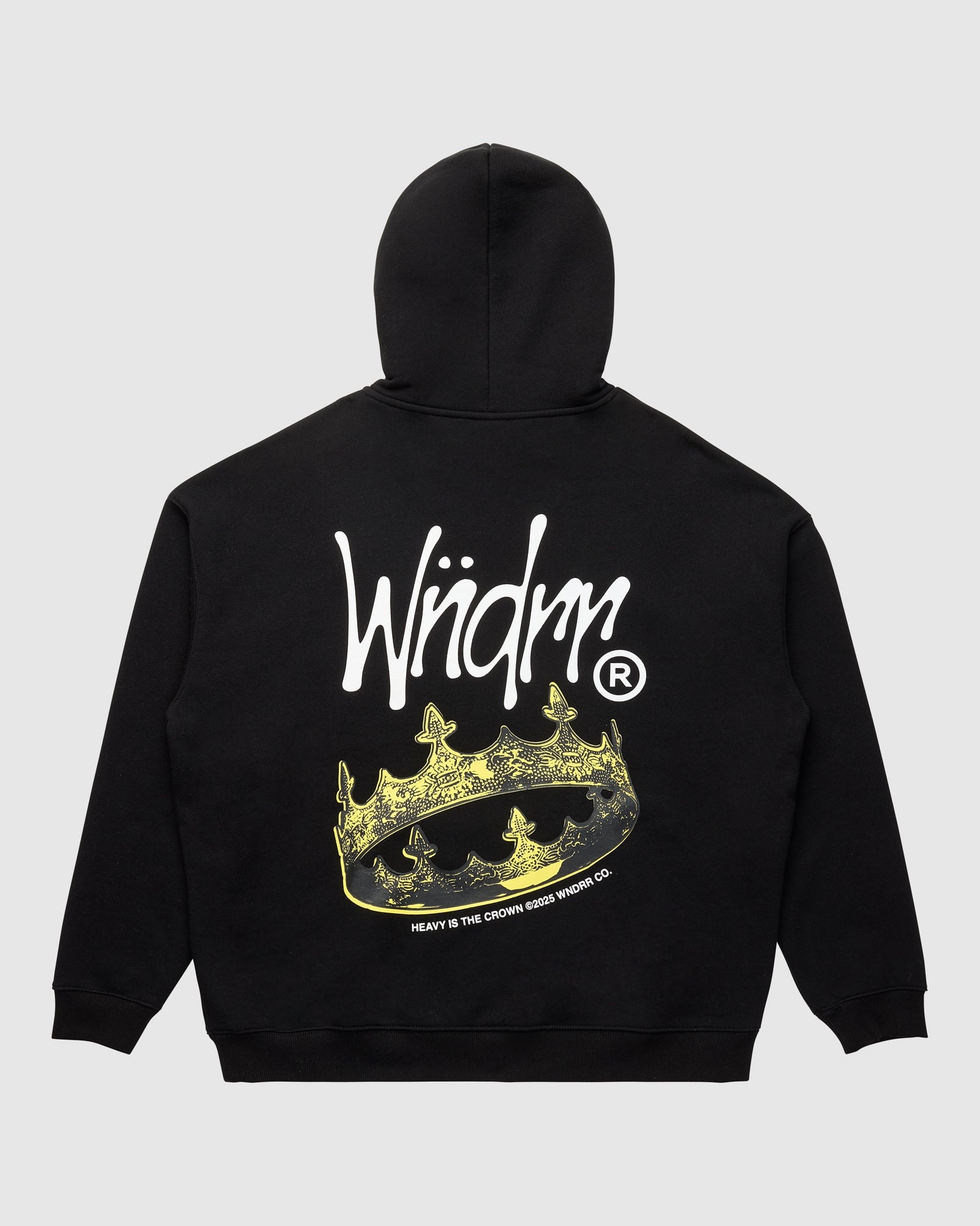 CROWN HOOD SWEAT - BLACK