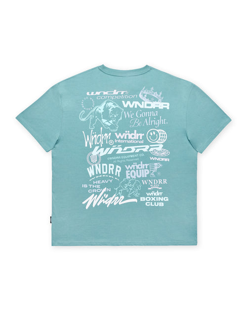 SYNDICATE BOX FIT TEE - DUSK BLUE