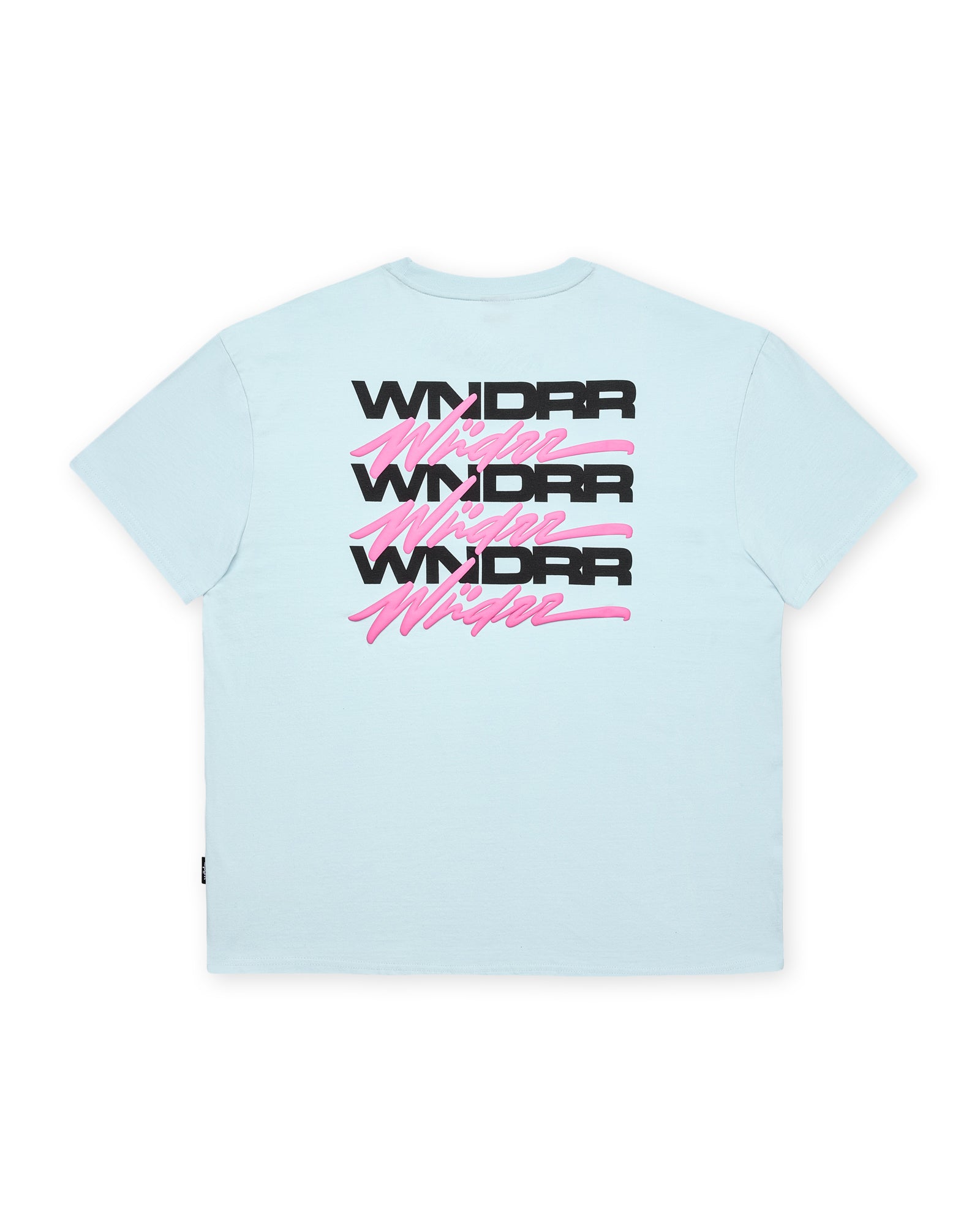 HEXED BOX FIT TEE - BABY BLUE