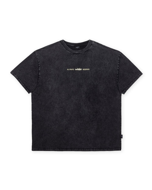 HIGHBORN BOX FIT TEE - WASHED BLACK