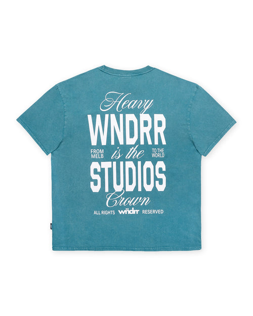 HIGHBORN BOX FIT TEE - WASHED BLUE