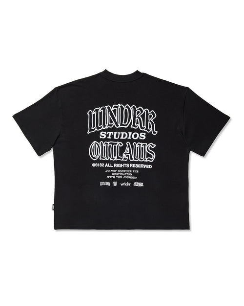 OUTLAWS HEAVY WEIGHT TEE - BLACK