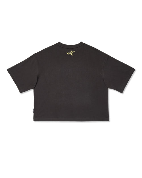 STXR CROPPED FIT TEE - FADED BLACK