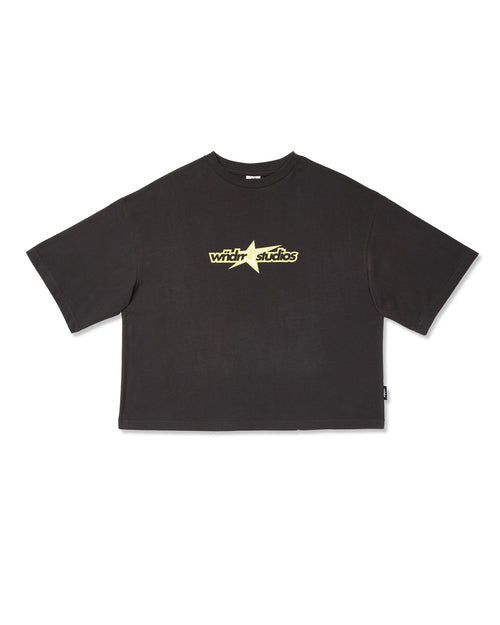 STXR CROPPED FIT TEE - FADED BLACK