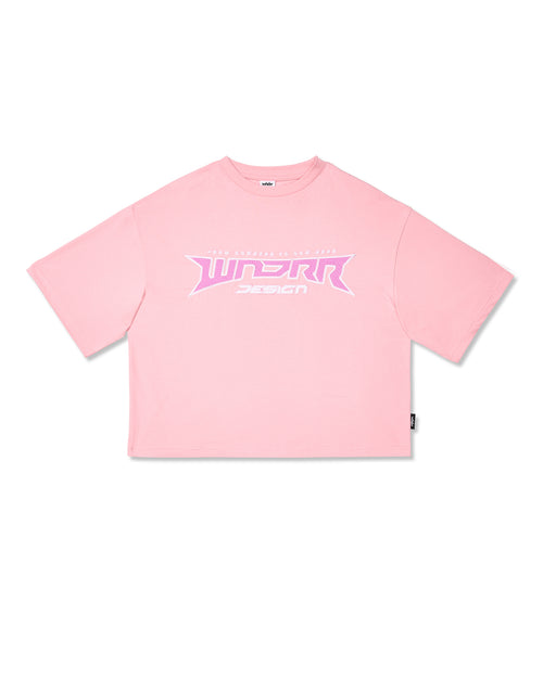 PULSE CROPPED FIT TEE - PINK