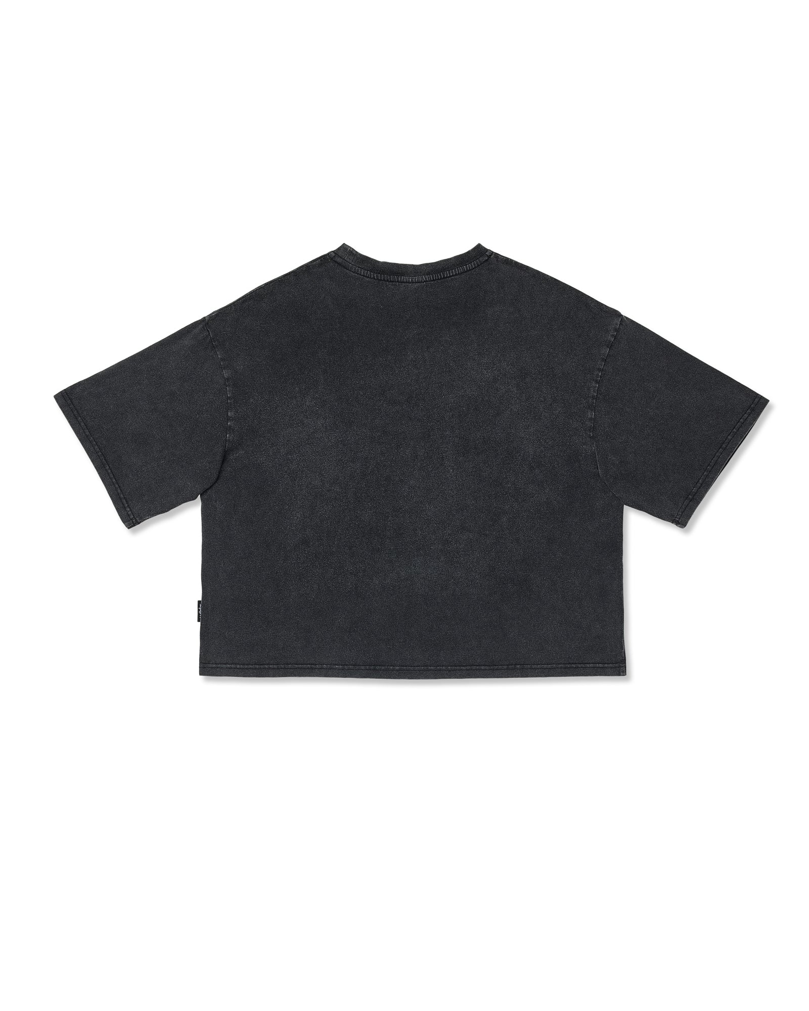 MONARCH CROPPED FIT TEE - WASHED BLACK