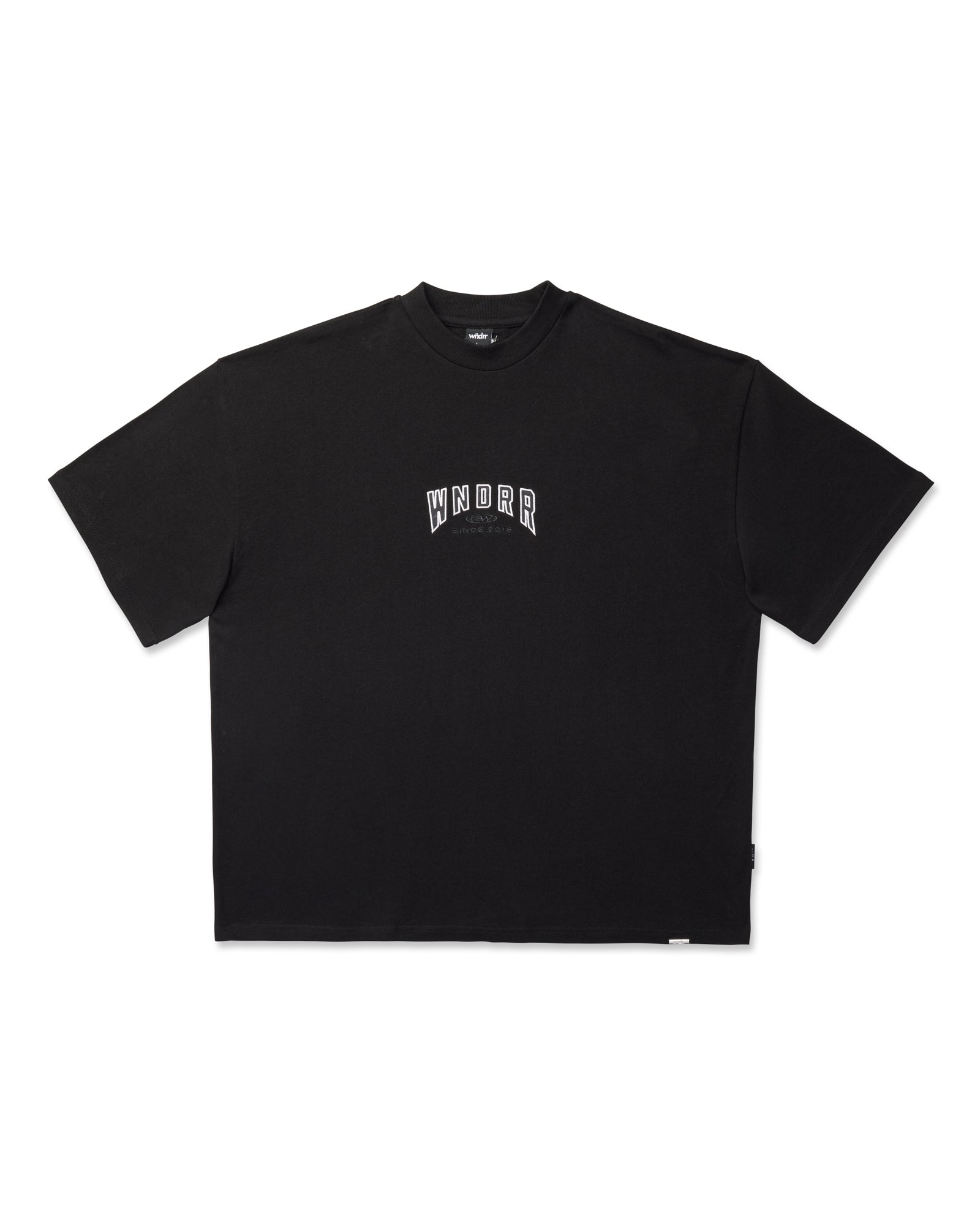BRIDGE HEAVY WEIGHT TEE - BLACK