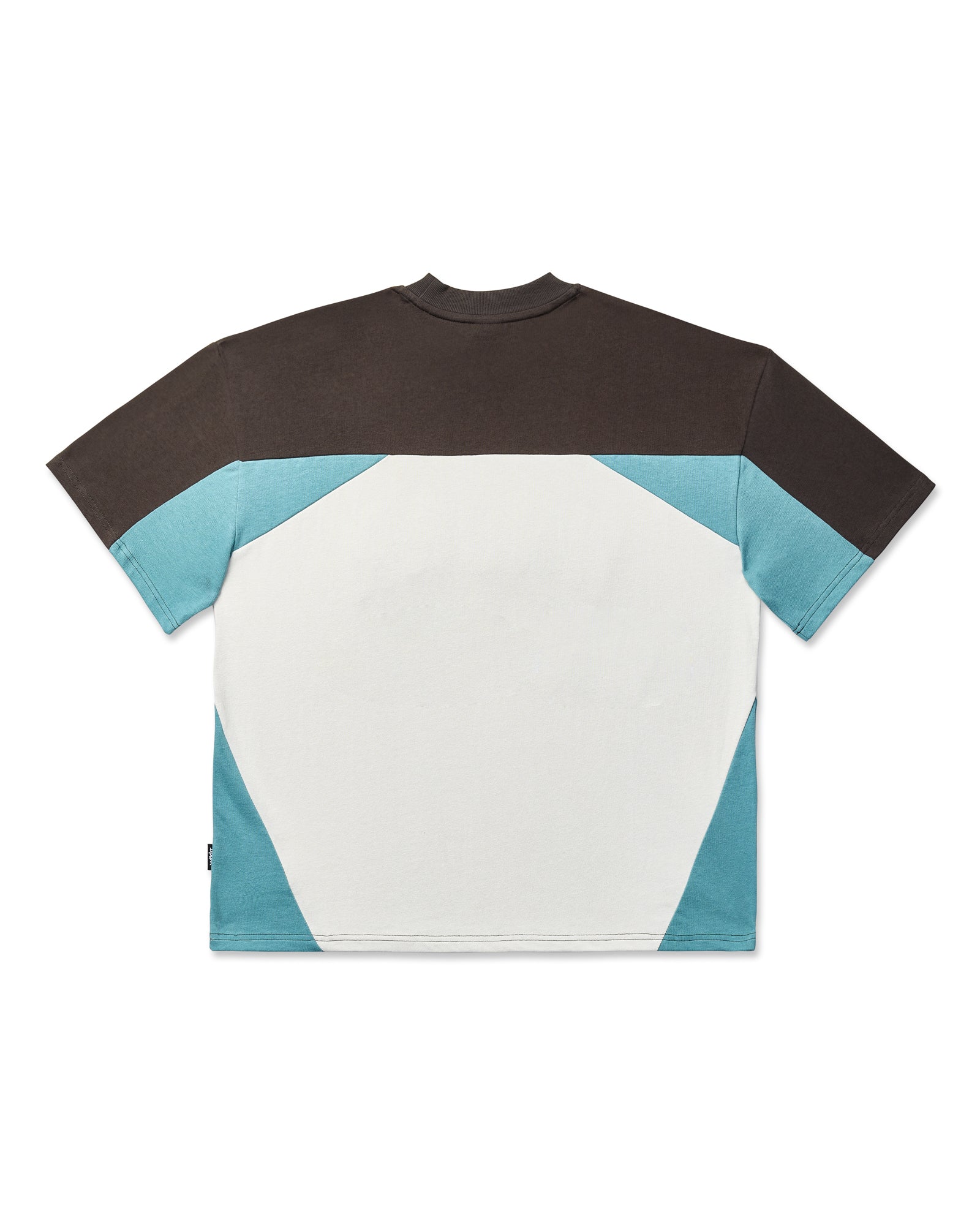 INSTITUTE PANEL CLUB TEE - OYSTER/BLUE