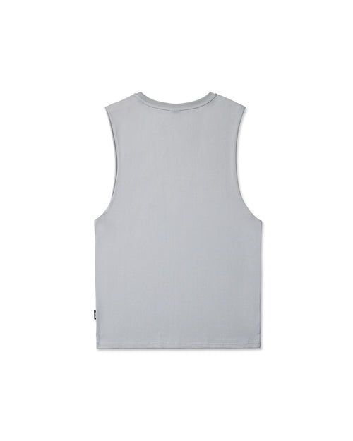 BRUSHBACK MUSCLE TOP - CEMENT GREY
