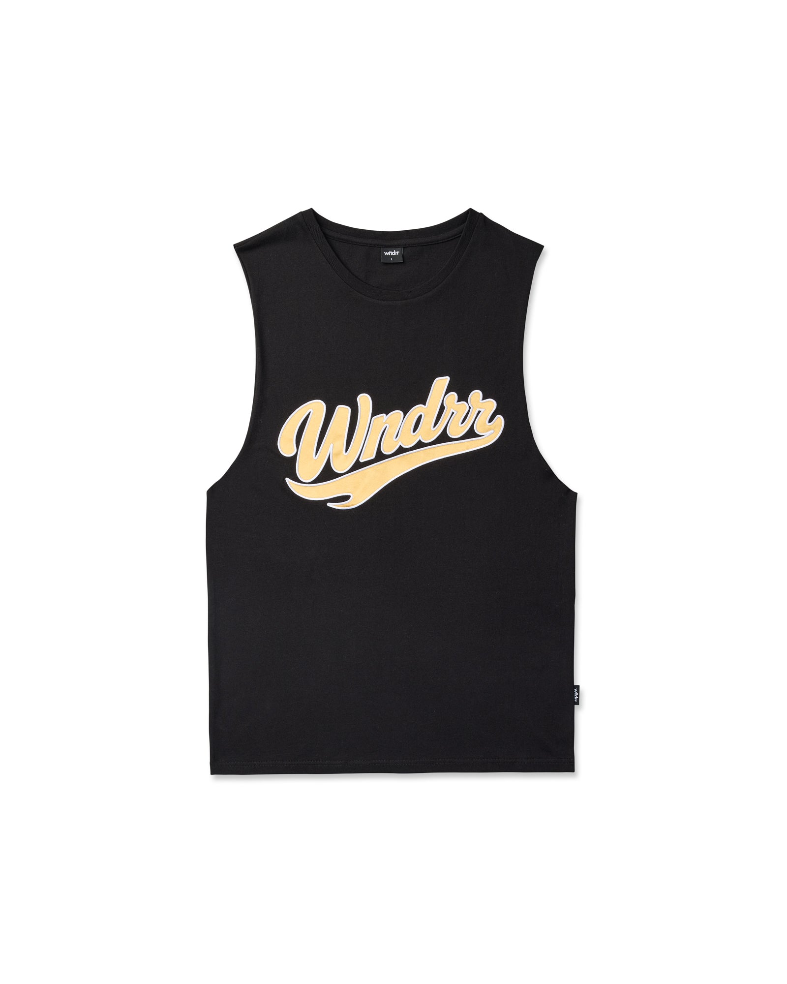 BRUSHBACK MUSCLE TOP - BLACK