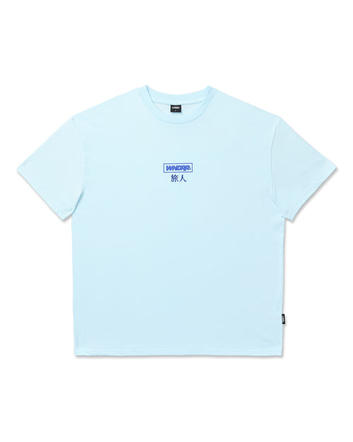 SHODO BOX FIT TEE - BABY BLUE