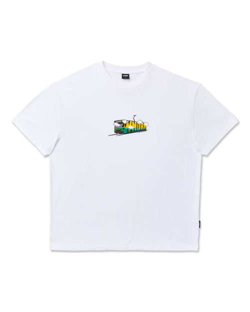 TRAM BOX FIT TEE - WHITE