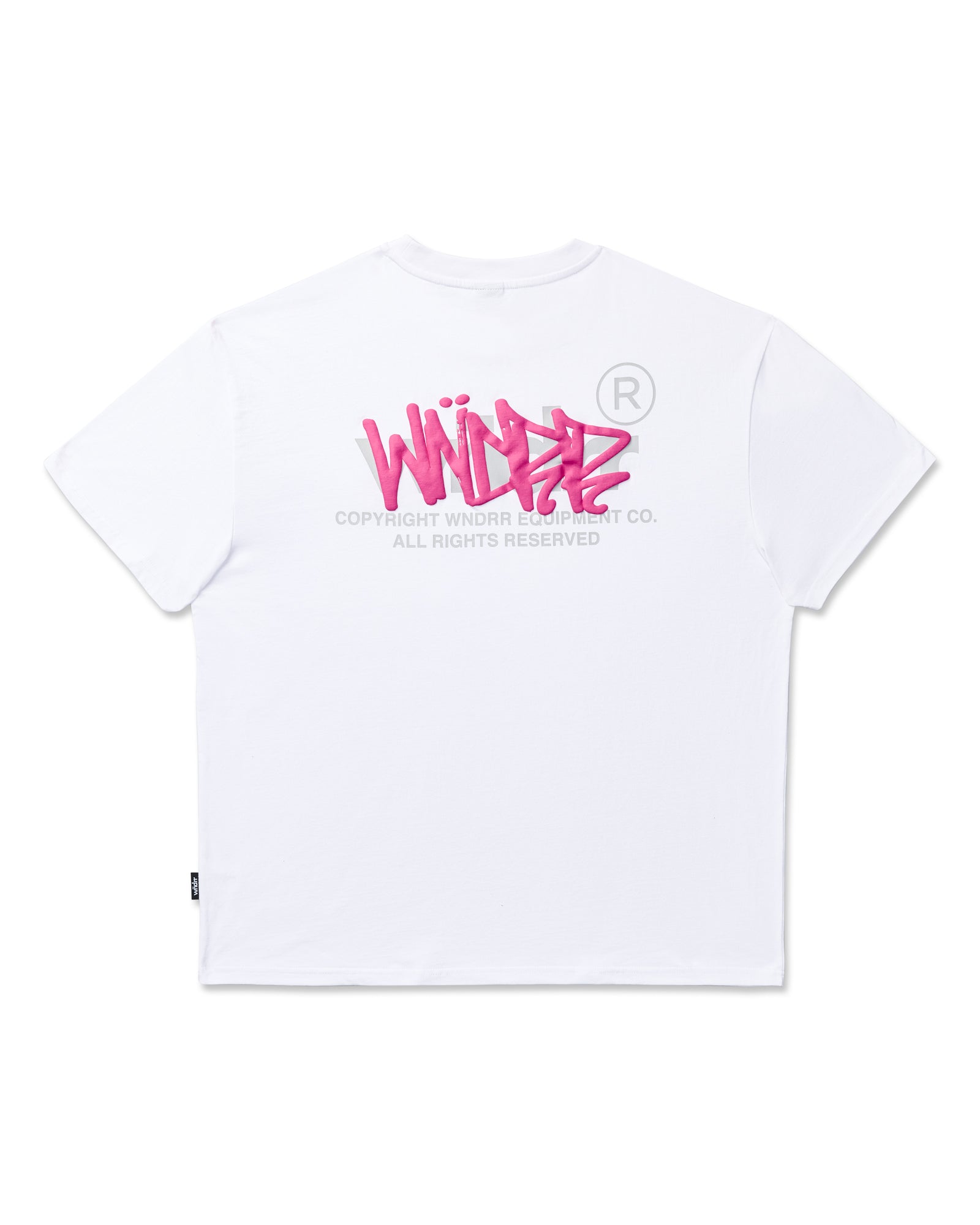 TAGGED BOX FIT TEE - WHITE