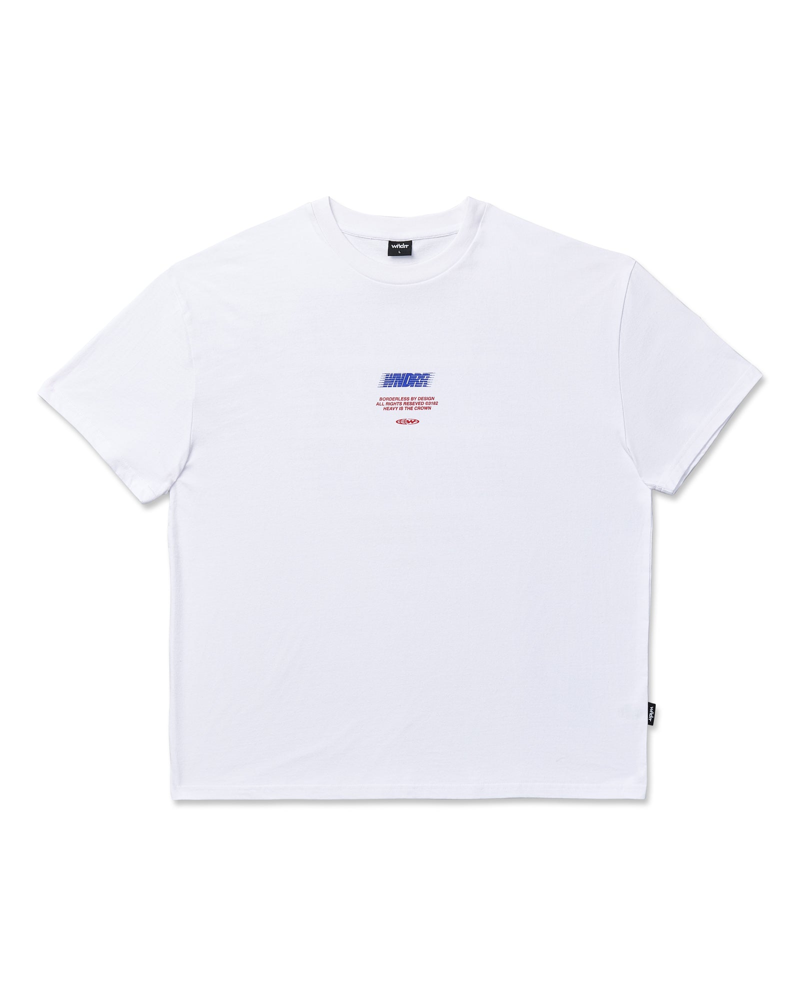BORDERLESS BOX FIT TEE - WHITE