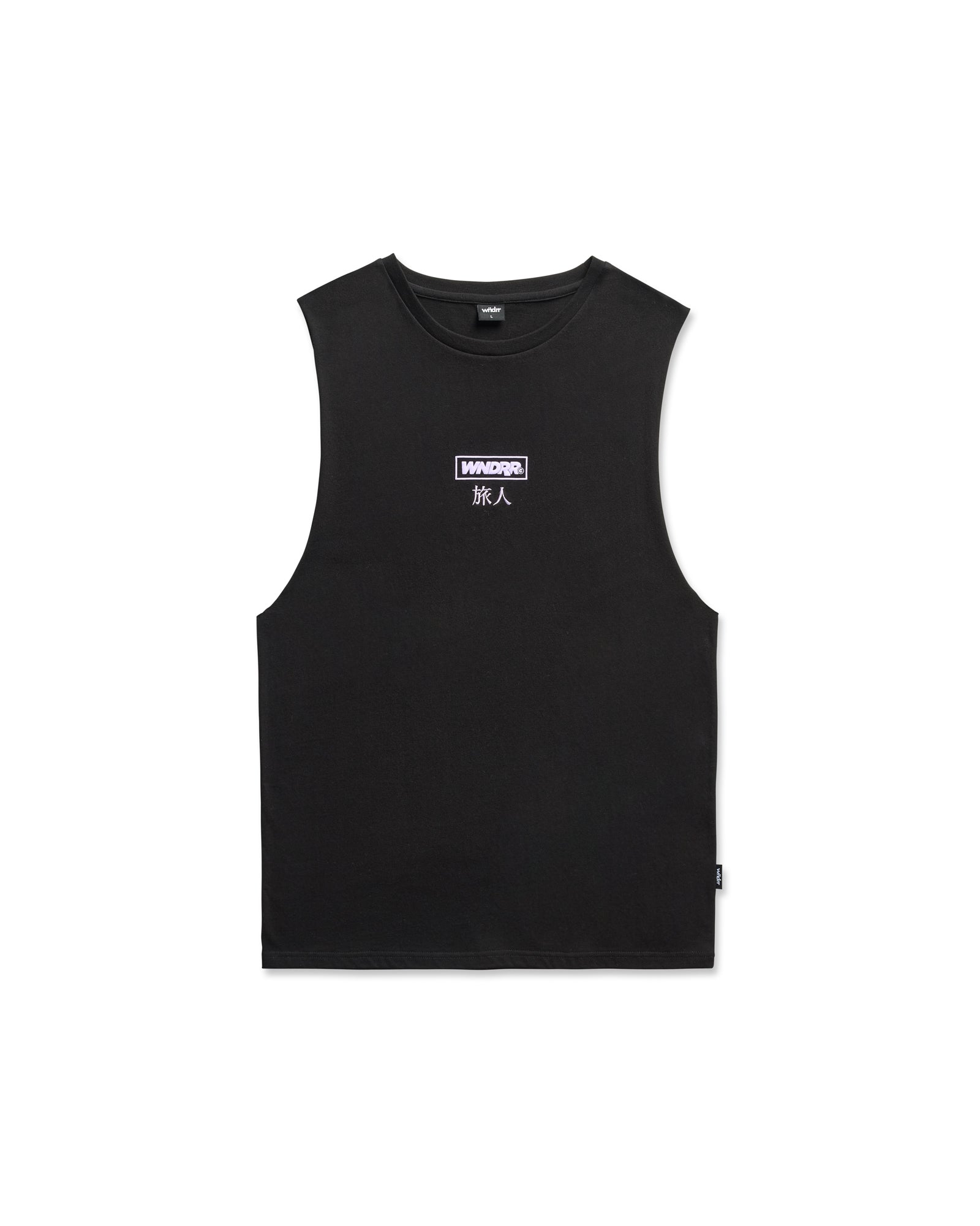 SHODO MUSCLE TOP - BLACK