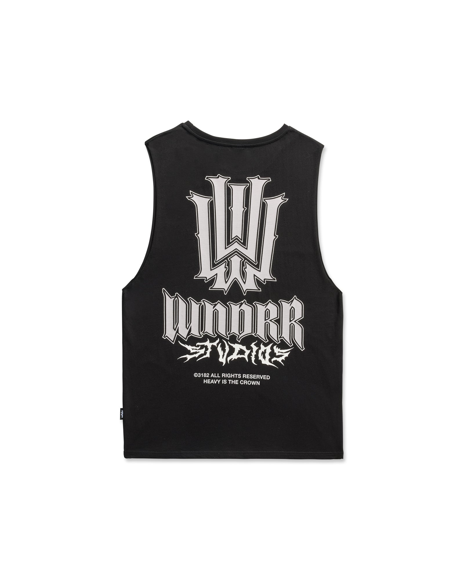 BLEACH MUSCLE TOP - BLACK