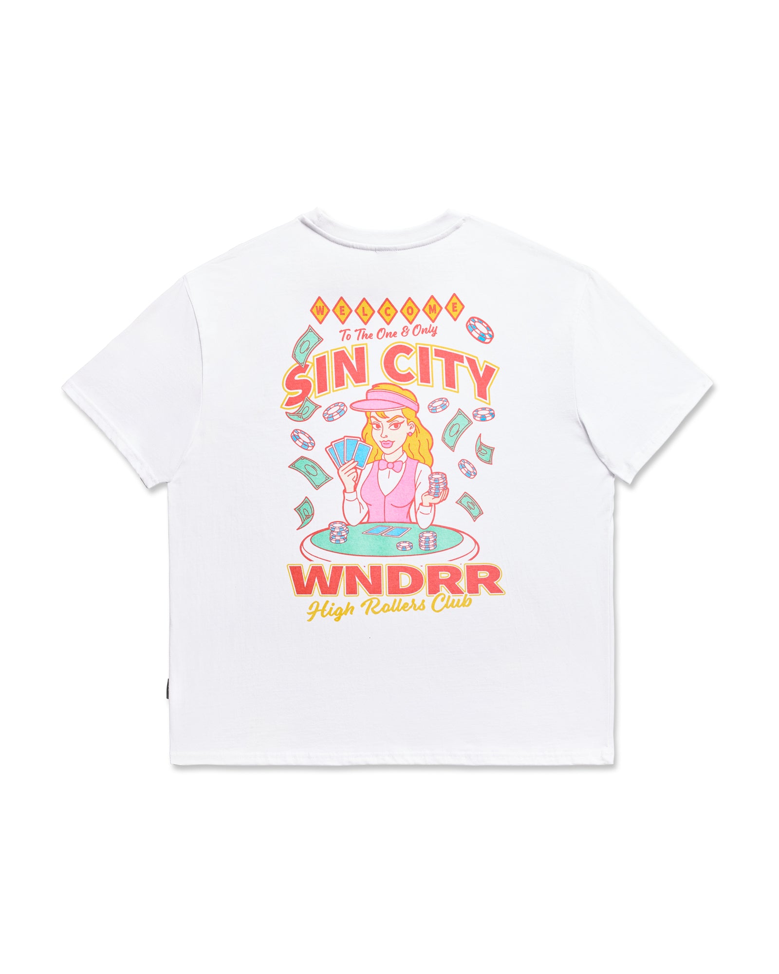 SIN CITY BOX FIT TEE - WHITE