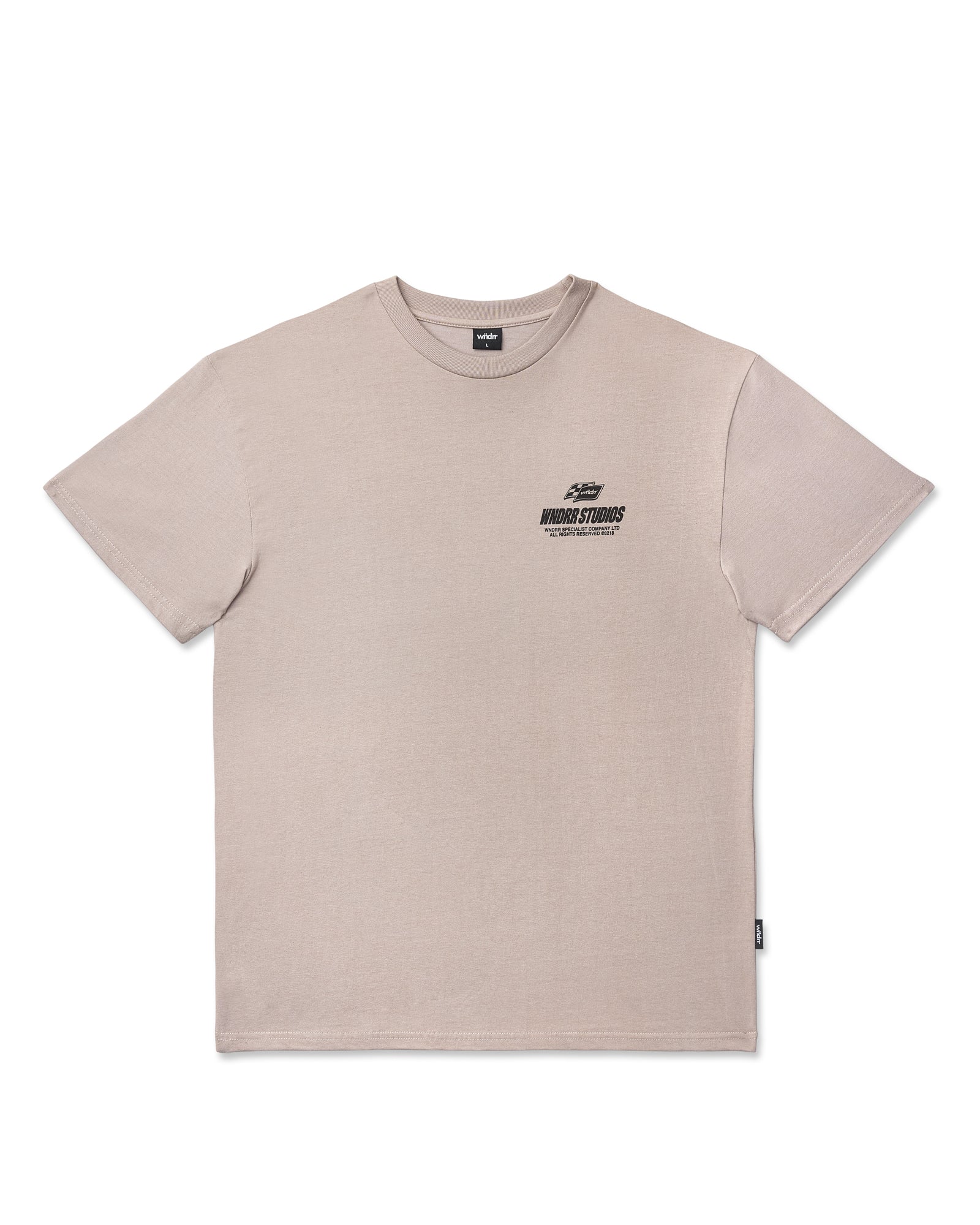 APEX BOX FIT TEE - MOON GREY