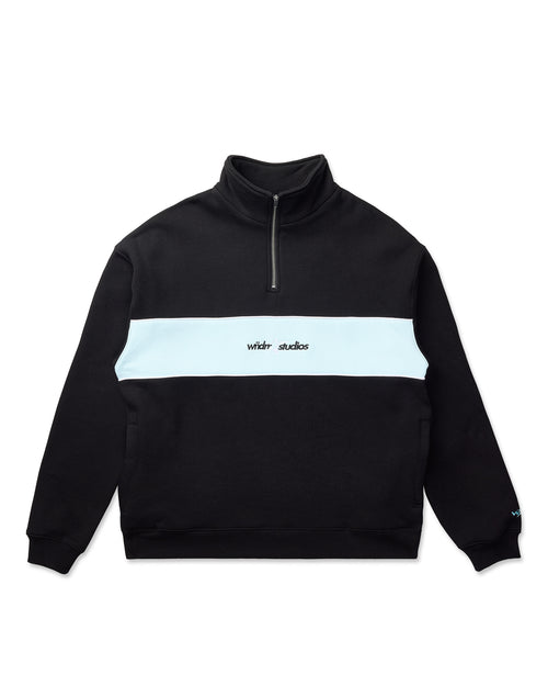 STXR 1/4 ZIP SWEAT - BLACK