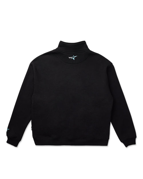 STXR 1/4 ZIP SWEAT - BLACK