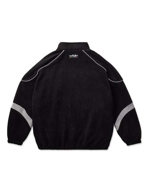 COLLECTIVE 1/4 ZIP POLAR FLEECE SWEAT - BLACK