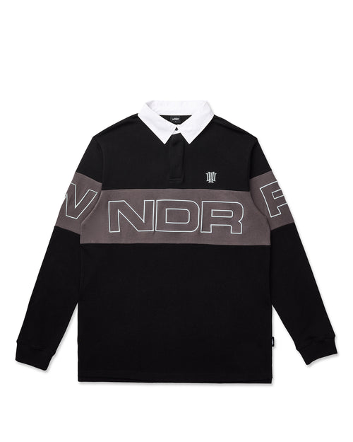 PRIMER RUGBY POLO TOP - BLACK