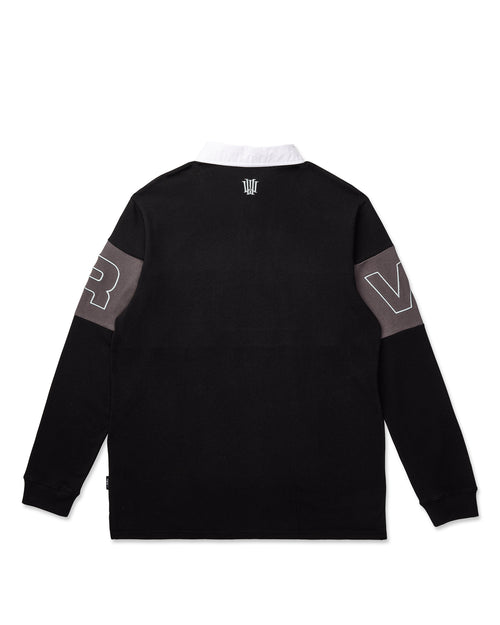 PRIMER RUGBY POLO TOP - BLACK