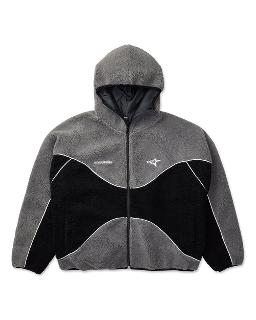 STXRHAUS FLEECE JACKET - GREY/BLACK