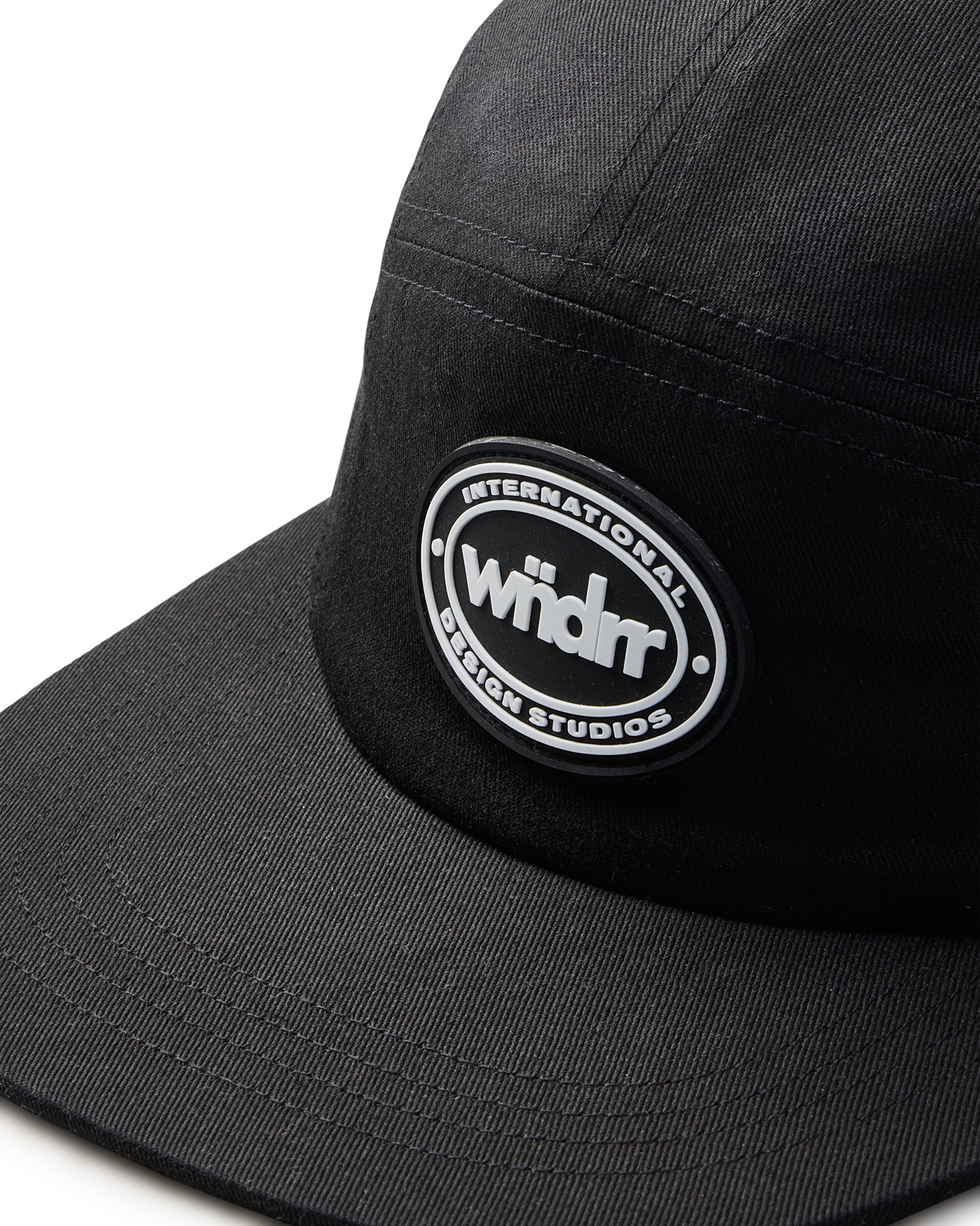 TOKEN 5 PANEL CAP - BLACK
