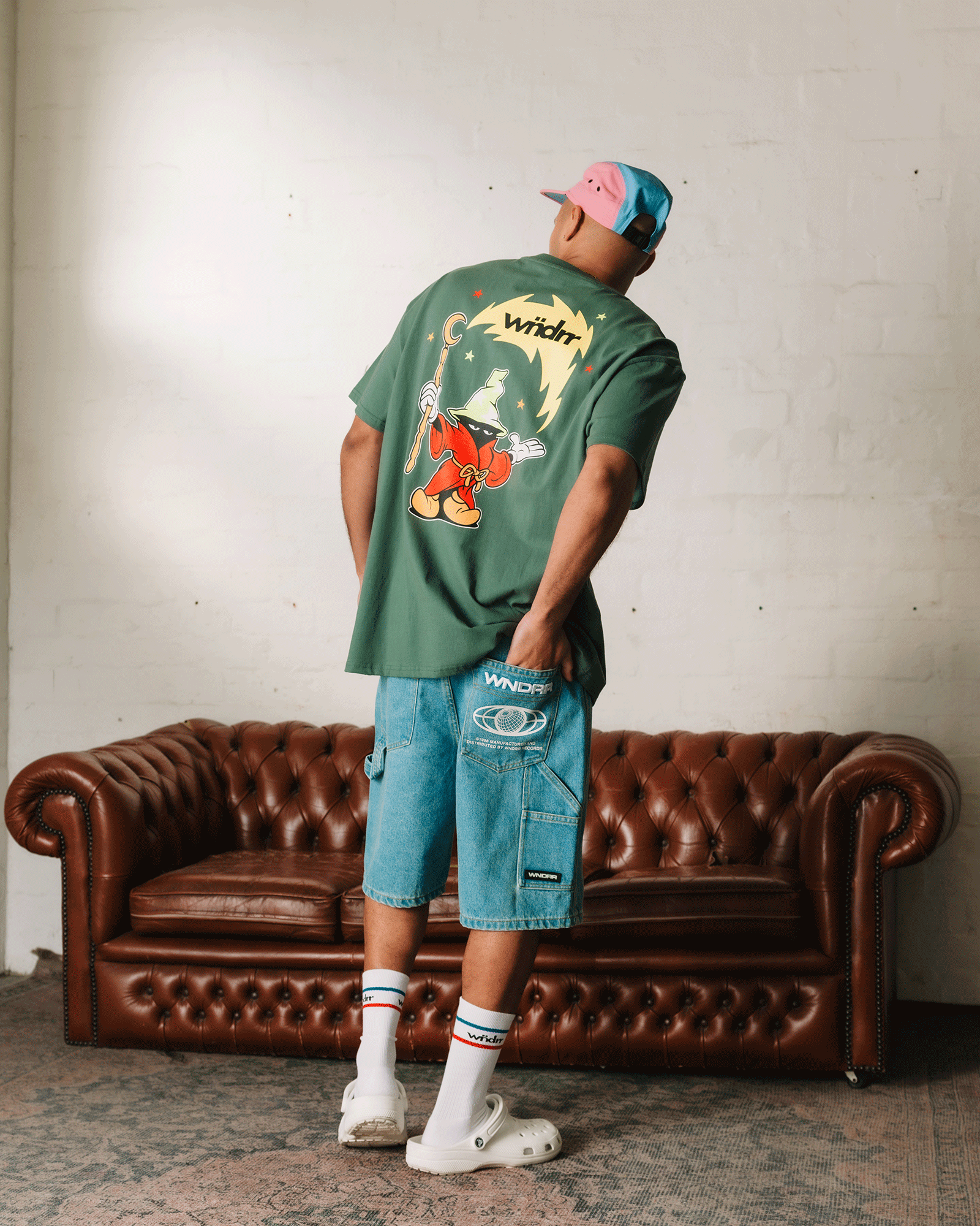 WIZARD BOX FIT TEE - DARK GREEN