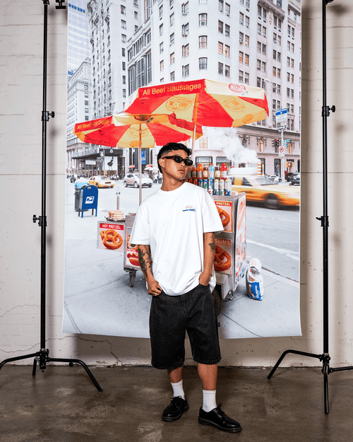 HOT DOG BOX FIT TEE - WHITE