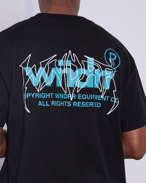 SHUTDOWN BOX FIT TEE - BLACK