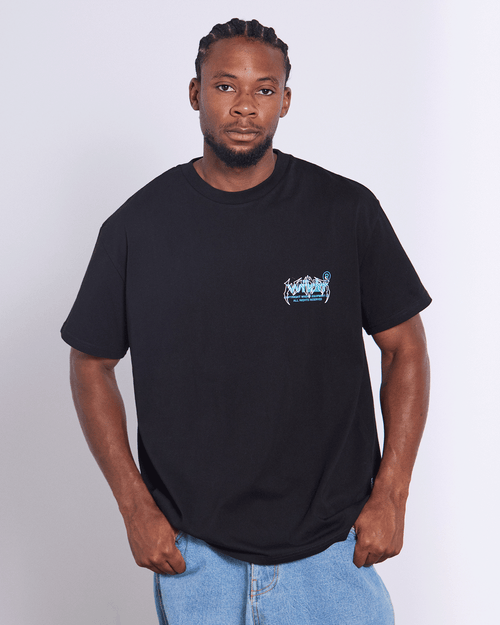 SHUTDOWN BOX FIT TEE - BLACK