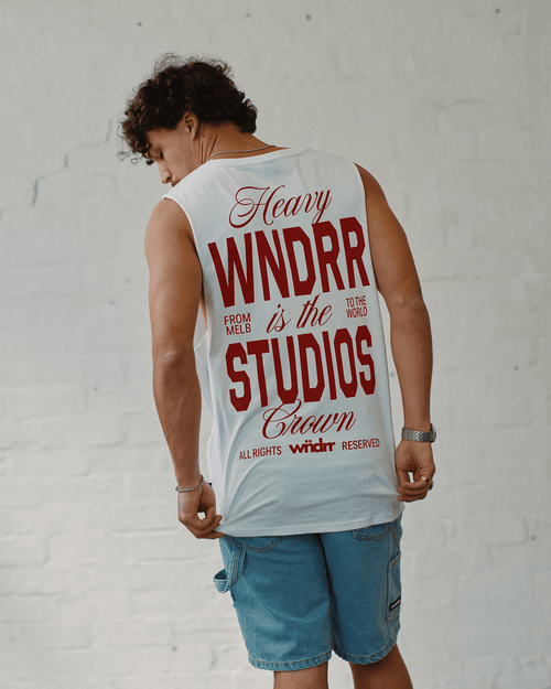 HIGHBORN MUSCLE TOP - WHITE