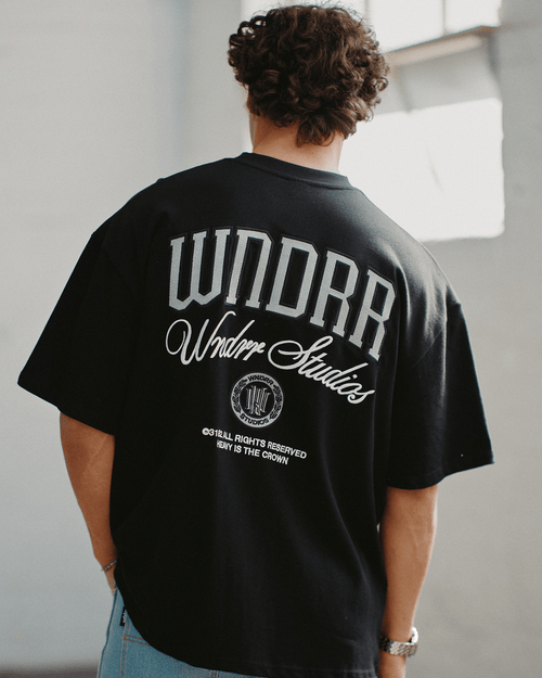 PAVILION HEAVY WEIGHT TEE - BLACK