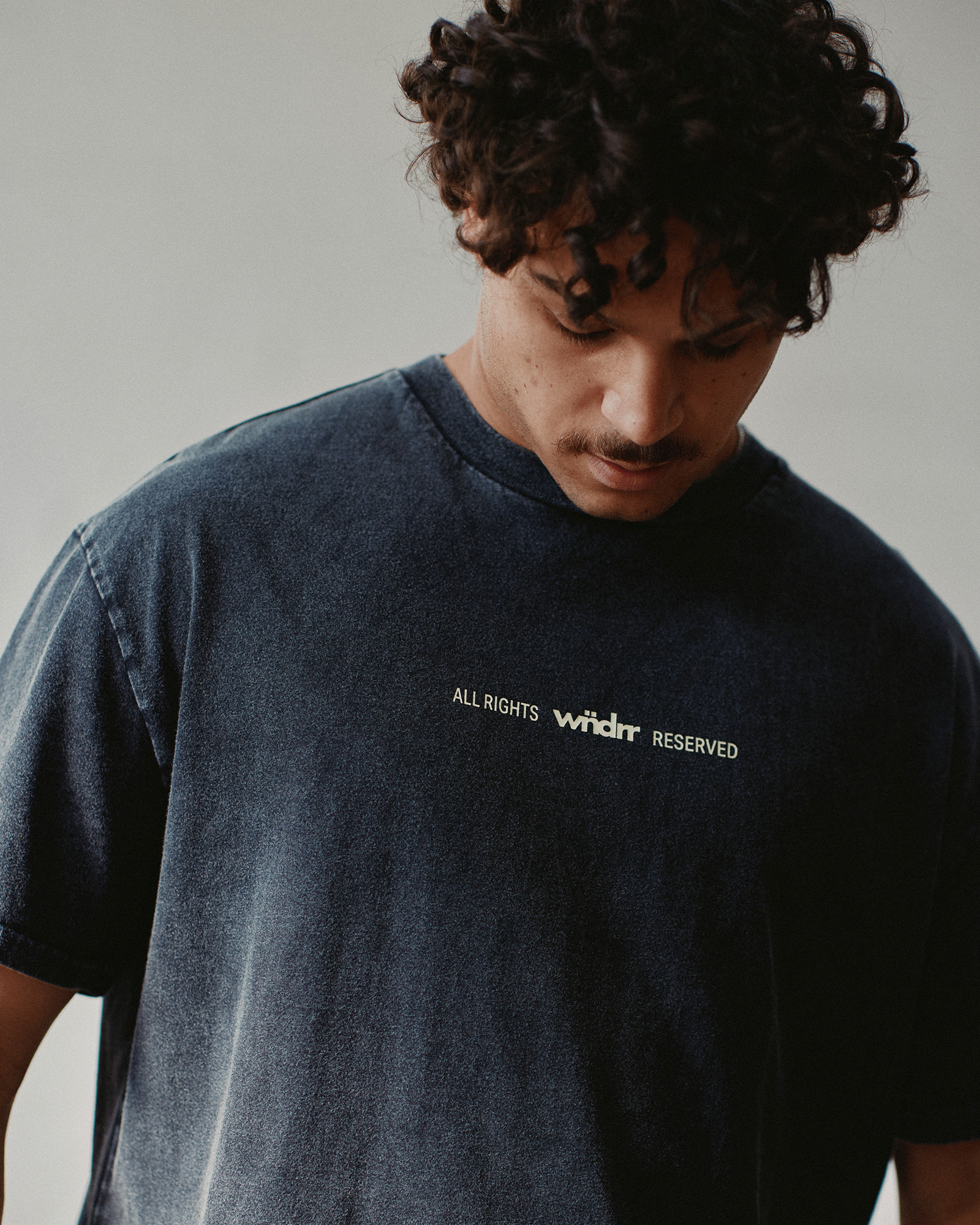 HIGHBORN BOX FIT TEE - WASHED BLACK