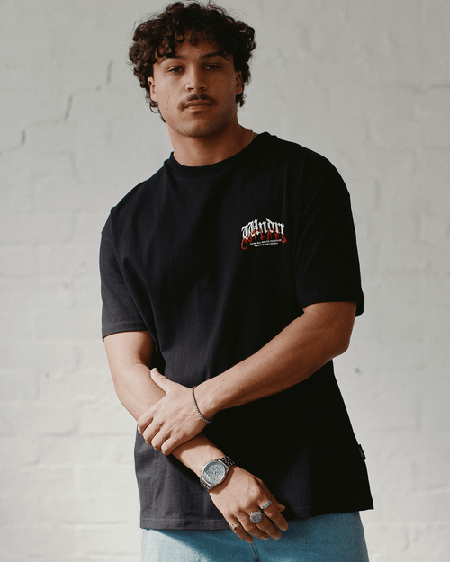 RENEGADE BOX FIT TEE - BLACK