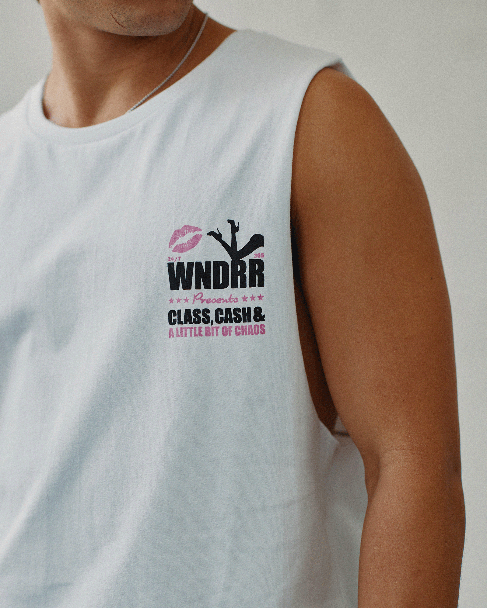 PLEASURE MUSCLE TOP - WHITE