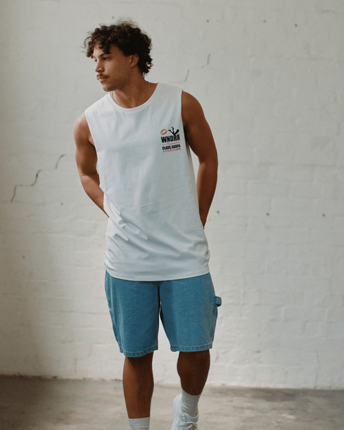 PLEASURE MUSCLE TOP - WHITE