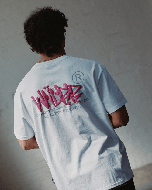 TAGGED BOX FIT TEE - WHITE