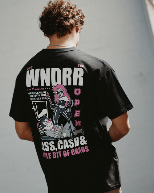 PLEASURE BOX FIT TEE - BLACK