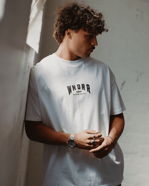 BRIDGE BOX FIT TEE - WHITE
