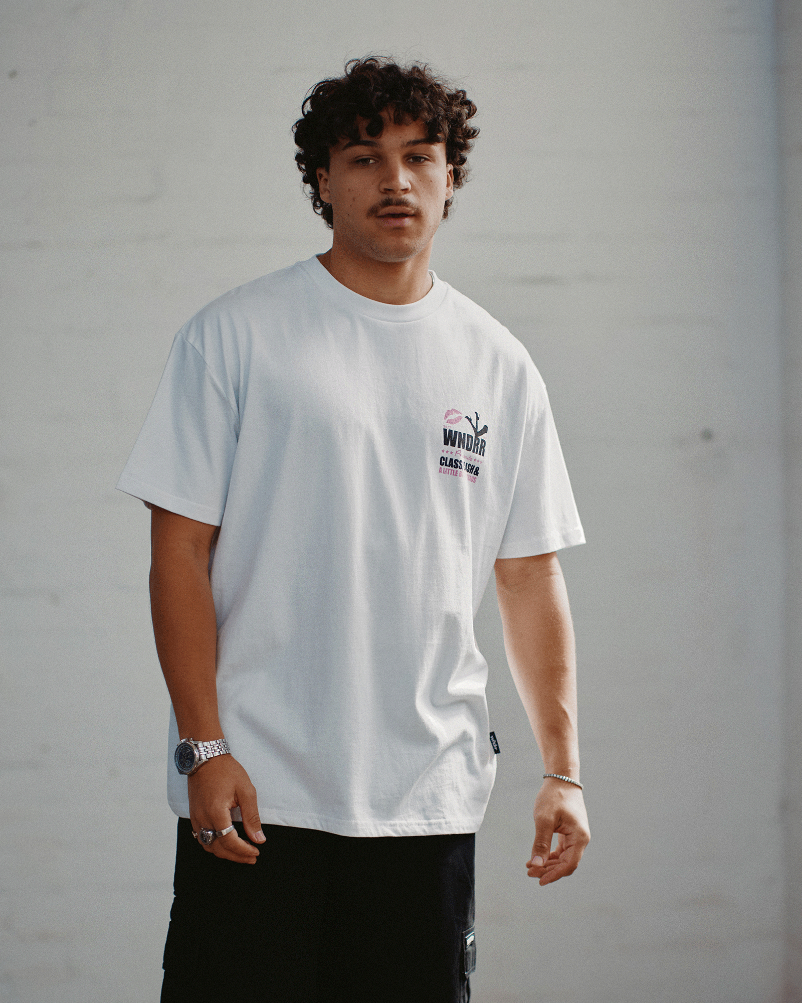 PLEASURE BOX FIT TEE - WHITE