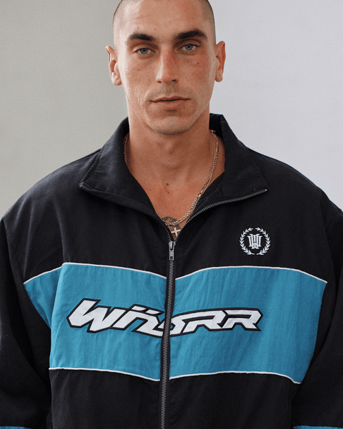 LANEAWAY SPORTS JACKET - BLACK/DUSK BLUE