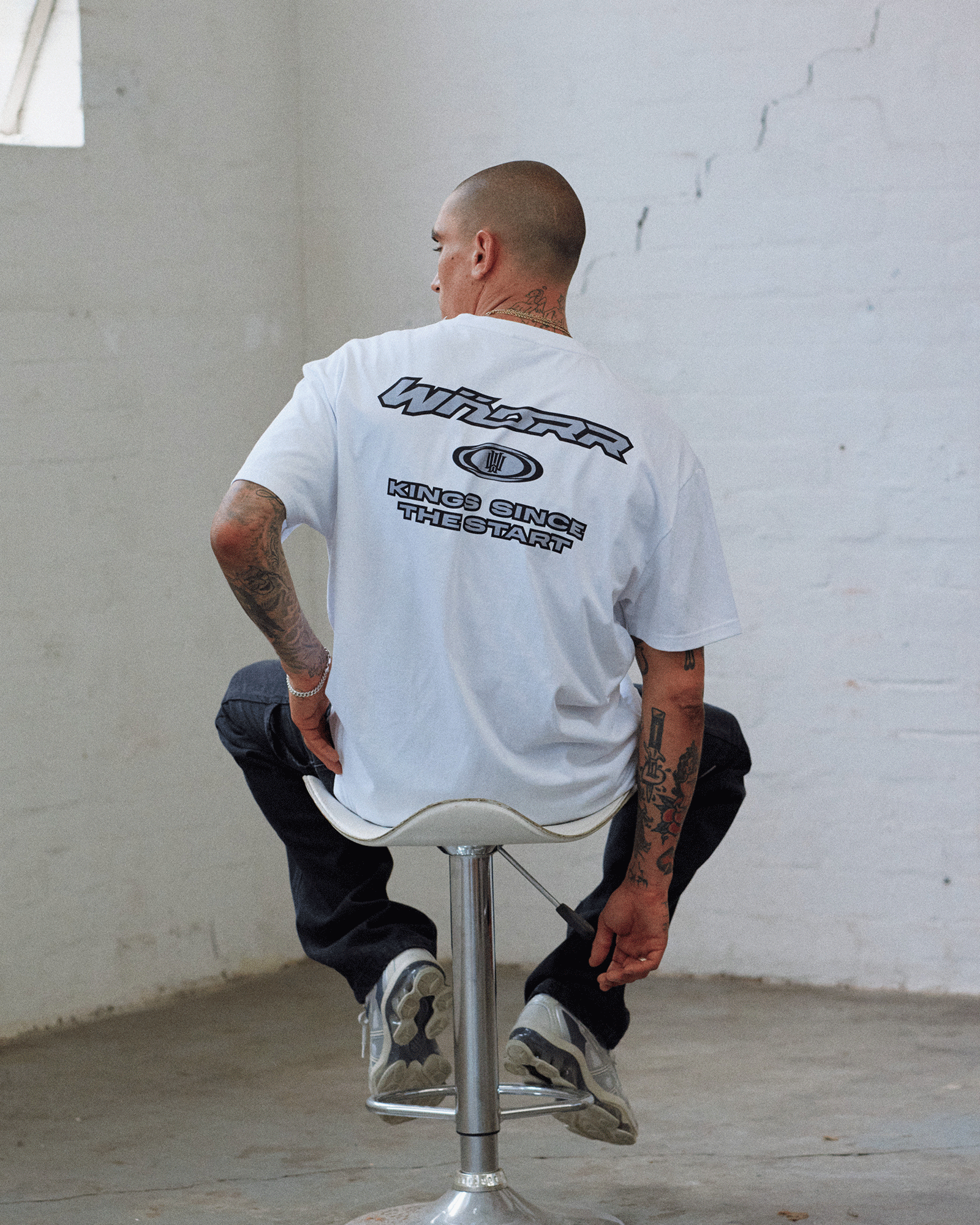 PRIMARY BOX FIT TEE - WHITE
